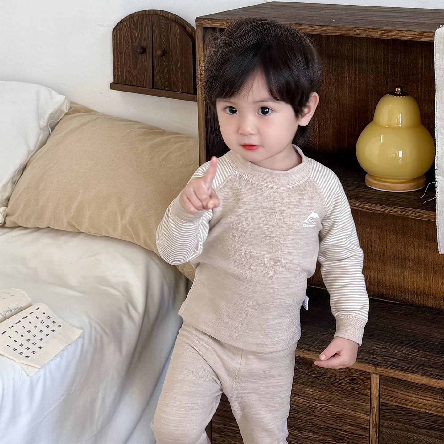 男童德绒保暖内衣套装冬款儿童秋衣秋裤无骨男孩线衣线裤男宝睡衣,淘宝优惠券,粉丝福利购,淘宝优惠卷