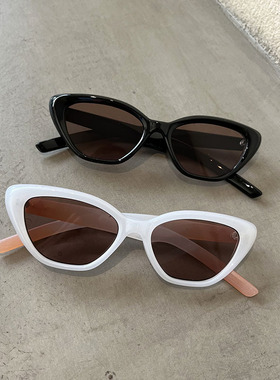 遮阳猫眼韩系男女黑色黑框