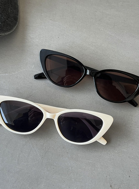 遮阳猫眼韩版女米色墨镜