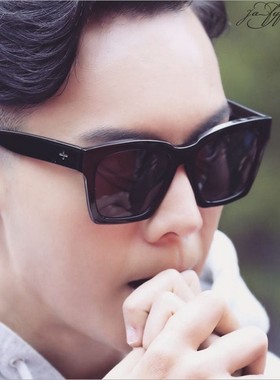 男士黑色大框太阳镜墨镜