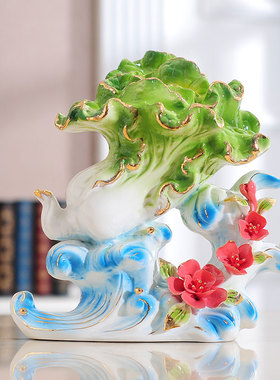 中式白菜装饰摆件乔迁礼物