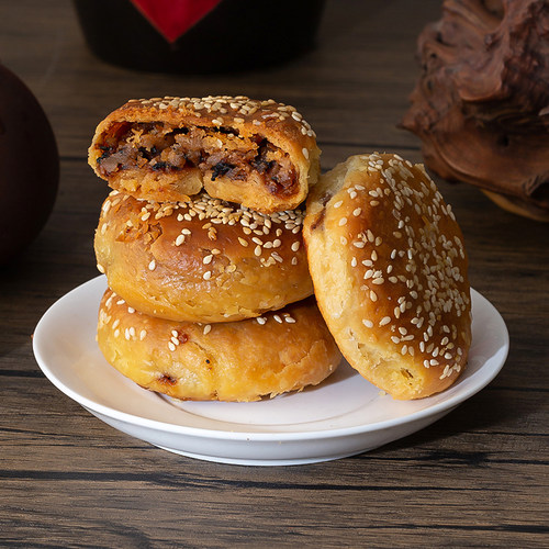 金华酥饼梅干菜肉手工浙江金华酥饼大个特产烧饼宿舍传统即食零食 - 图2