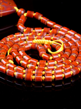 宣化战国红玛瑙大气饰品项链坠