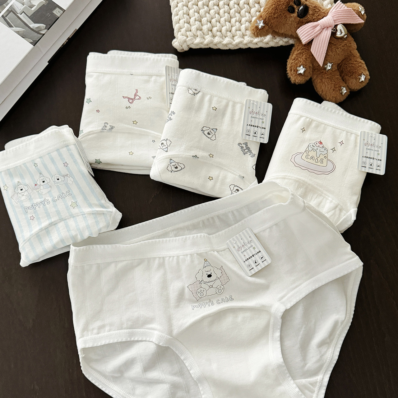 5条加长裆A类婴儿棉内裤女生纯棉7A抗菌可爱学生三角裤衩大码全棉,淘宝优惠券,粉丝福利购,淘宝优惠卷
