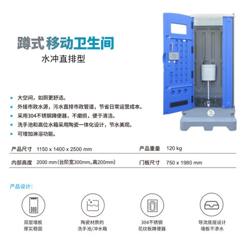 租赁厕所演唱会/建筑工地/马拉松室外体育赛事活动现场移动厕所-图2