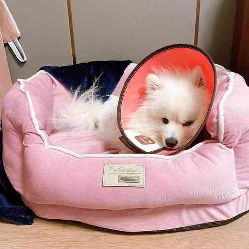 狗窝小型犬四季通用泰迪比熊夏天猫小狗窝夏季凉窝可拆洗宠物用品 - 图3