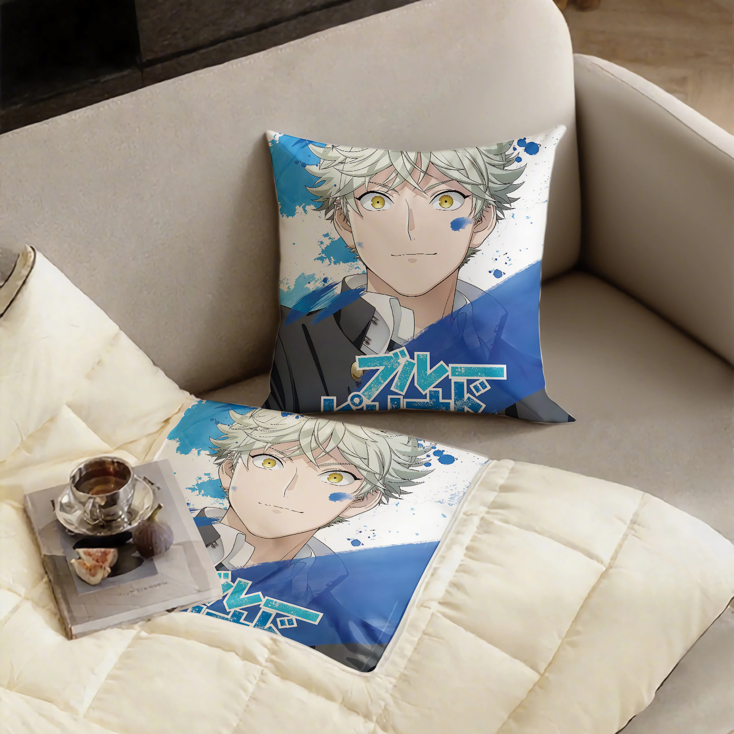 蓝色时期抱枕超软两用多功能空调被办公抱枕被子二合一被子,淘宝优惠券,粉丝福利购,淘宝优惠卷