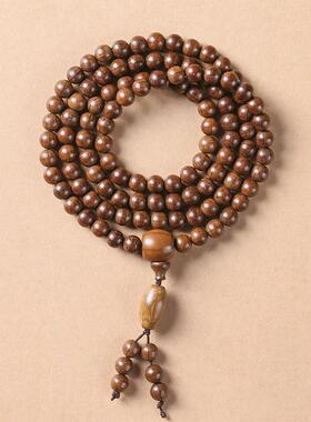 原创木质六道木DIY108颗念珠手串国潮复古男女款多圈手串手上文玩