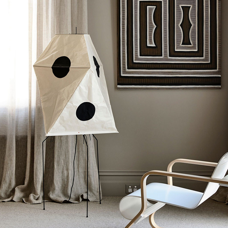 野口勇侘寂风落地灯民宿设计师宣纸灯饰艺术个性客厅日式落地灯 - 图1