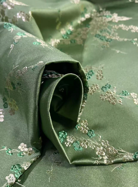 织锦缎仿真丝提花旗袍汉服面料