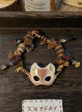 狐面具手錬青丘灵串幸运