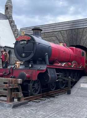 哈利波特火车头餐厅影视道具复古