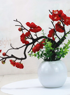 仿真梅花电视柜仿真梅花盆栽