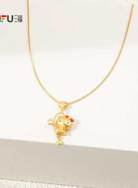 三丽鸥IP休闲凯蒂猫仲夏短项链单条 甜美首饰链条854319
