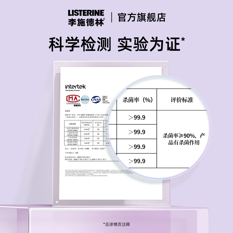 李施德林多效漱口水清新口气清洁口腔口臭含氟蛀牙正畸专用涑口水 - 图2