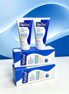 新版panoxyl10%洗面奶过氧化苯深层清洁4%洁面乳156g