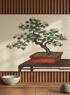 布纸有爱东方美学客厅装饰画