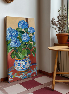 布纸有爱小清新花卉装饰画