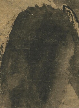 梁楷泼墨仙人图宋画人物画写意高清微喷复制临摹学习客厅装饰挂画