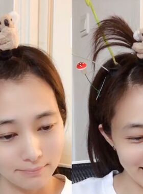 ins网红同款卡通考拉拍照发夹