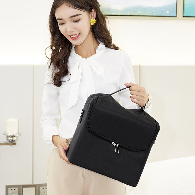 Professional multi-layer nail art and embroidery tool box cosmetic bag