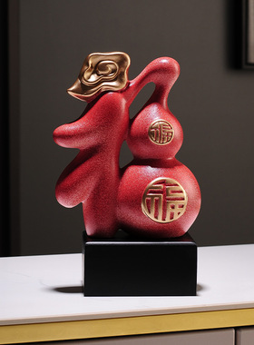 批发葫芦摆件中式客厅玄关酒柜办公室创意家居装饰工艺品乔迁