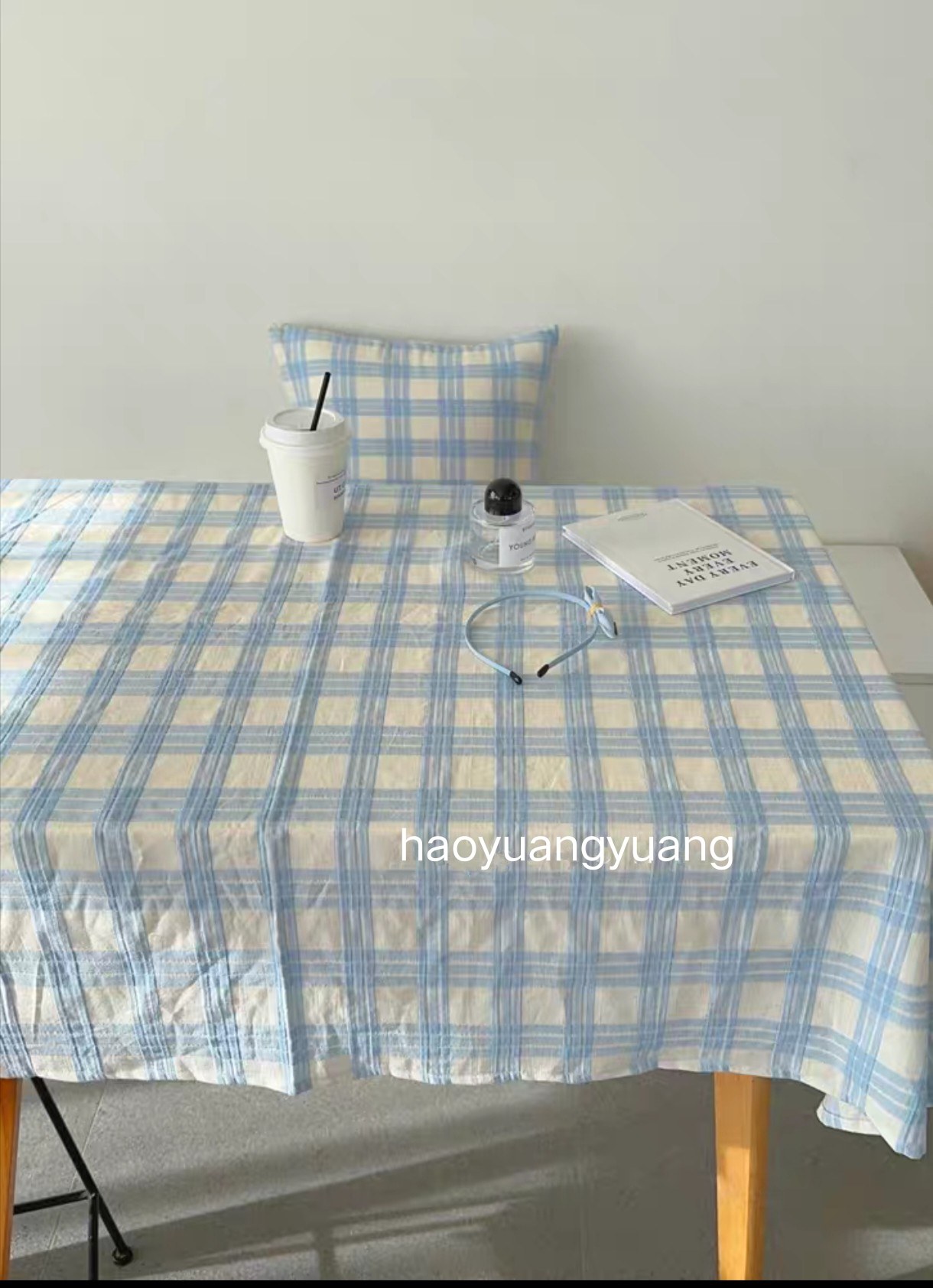 奶呼呼~ins奶蓝格桌布盖布餐桌书桌拍照背景布茶几定制,淘宝优惠券,粉丝福利购,淘宝优惠卷