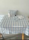 Blue checkered tablecloth tablecloth ins desk