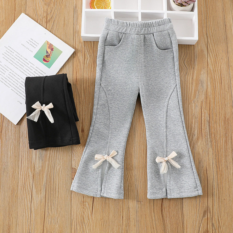 女童喇叭裤春秋新款儿童宝宝韩版修身长裤子女孩洋气打底长裤外穿,淘宝优惠券,粉丝福利购,淘宝优惠卷