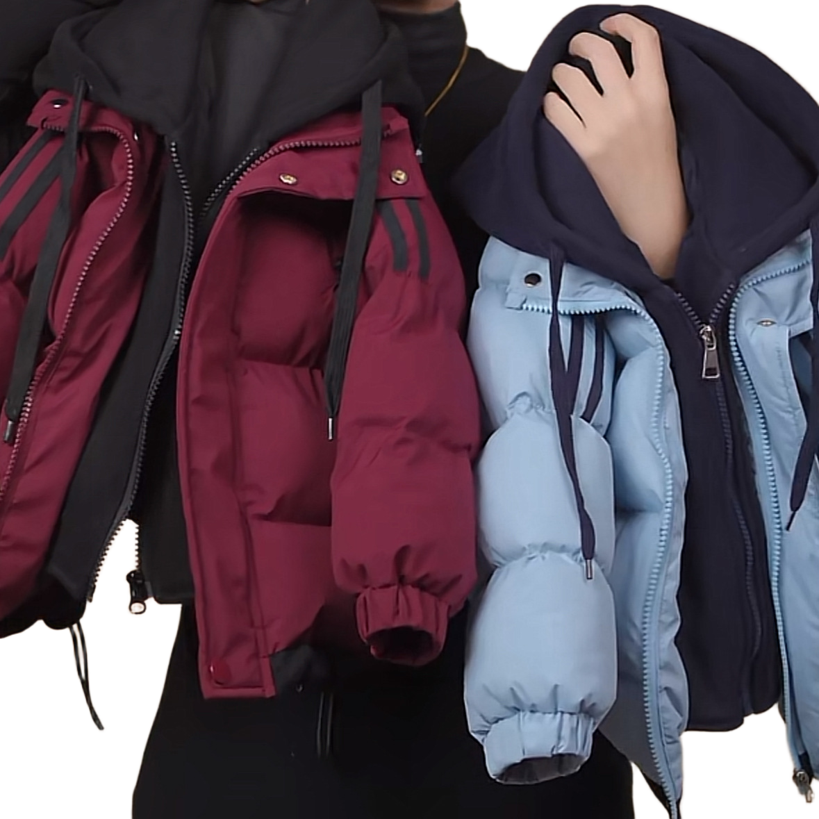 2025新款冬装羽绒棉服男童中大童儿童短款潮流加厚面包服假两件潮,淘宝优惠券,粉丝福利购,淘宝优惠卷