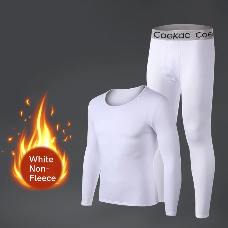 Long Johns Thermal Underwear for Men Fleece Lined Base Layer - 图0