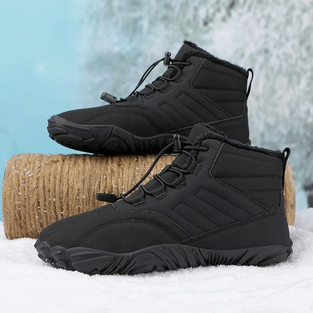 Winter Snow Boots For Men Women Barefoot Shoes Keep Warm Run