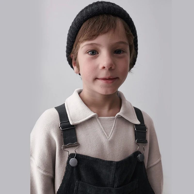 Children's Casual Cotton Plush Sweatshirt Autumn Winter Fash - 图1