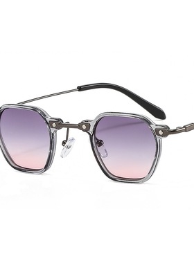 2026年新款复古朋克小框个性嘻哈太阳镜欧美ins风前卫男防紫外线