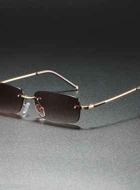 2025新款时尚复古方框墨镜网红打卡拍照遮阳防晒太阳镜黑色遮阳镜