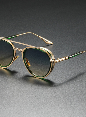 2025新款时尚复古方框墨镜网红打卡拍照遮阳防晒太阳镜黑色遮阳镜