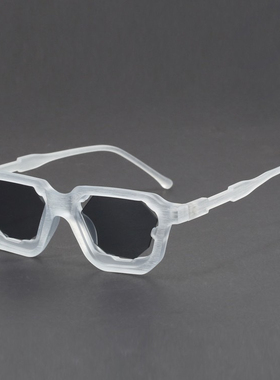 2025新款时尚撞色方框墨镜网红打卡拍照遮阳防晒太阳镜黑色遮阳镜