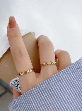 大码胖手胖MM钱币食指指环