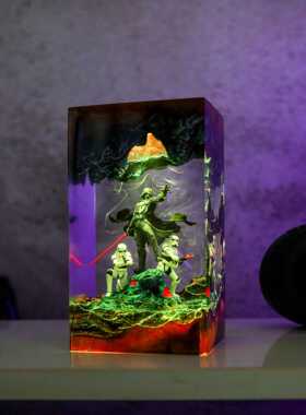 爆款树脂灯达斯维达暴风兵周边氛围小夜灯桌面装饰给他的生日礼物