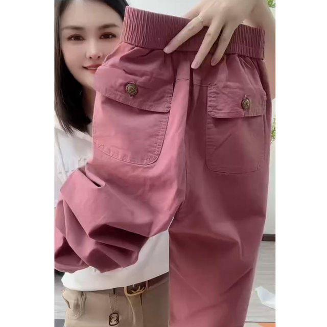 ກາງເກງຜ້າຝ້າຍແບບບໍລິສຸດຂອງແມ່ຍິງລະດູຮ້ອນໃຫມ່ເກົ້າຈຸດກົງ