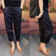 ໂສ້ງຂາສັ້ນ Polka Dot ດູໃບໄມ້ລົ່ນປີ 2025 ແອວສູງເກົ້າຈຸດ