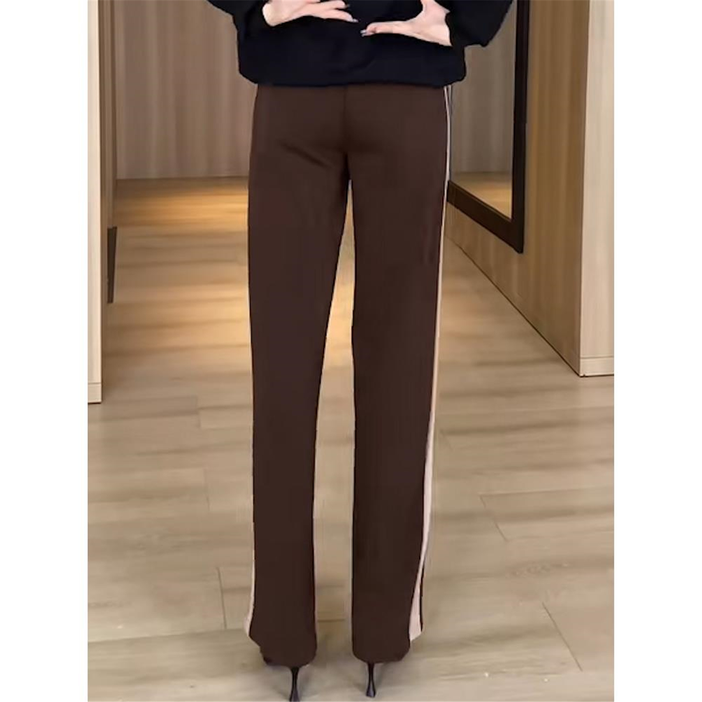 清仓捡漏～中老年妈妈裤子女直筒休闲裤春秋薄款阔腿裤显瘦运动裤 - 图3