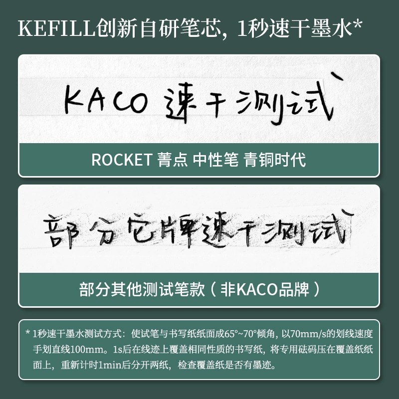 KACO菁点青铜时代限定按动中性笔0.5大容量刷题黑笔速干高颜值 - 图1