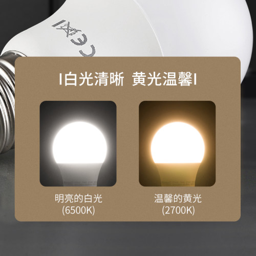 曼佳美led灯泡e27大螺口台灯儿童学习球泡E14暖光无频闪调光灯泡 - 图2