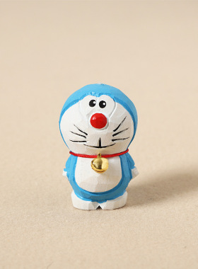 木雕摆件可爱治愈系桌面装饰