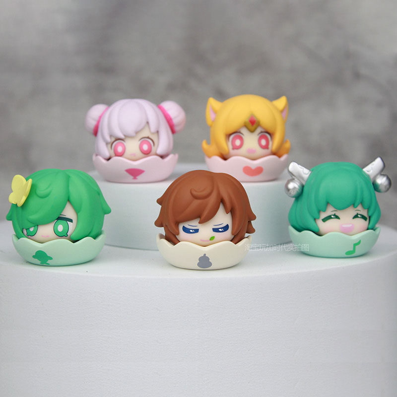 王者荣耀手办正品王者荣耀手办峡谷叠叠乐盲盒卡通李白庄周妲己瑶摆件游戏周边