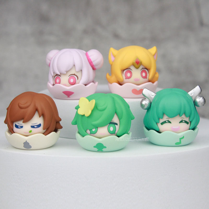 王者荣耀手办正品王者荣耀手办峡谷叠叠乐盲盒卡通李白庄周妲己瑶摆件游戏周边