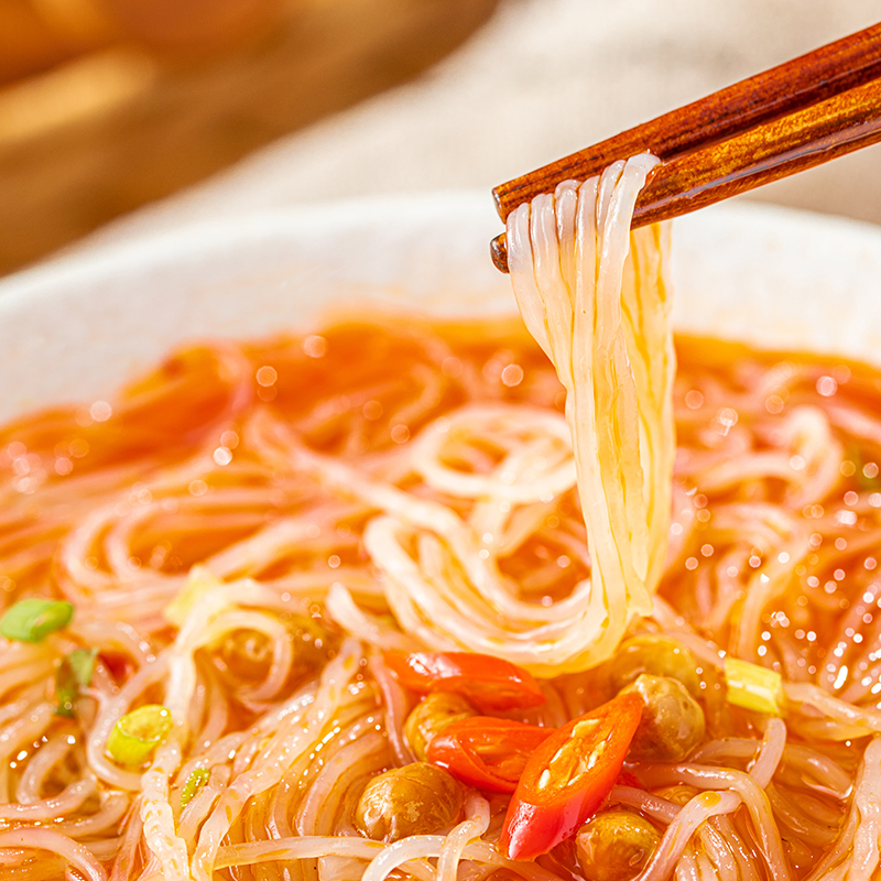 顶大酸辣粉重庆粉丝袋装整箱方便速食酸辣味麻辣烫女宿舍即食粉丝-图0