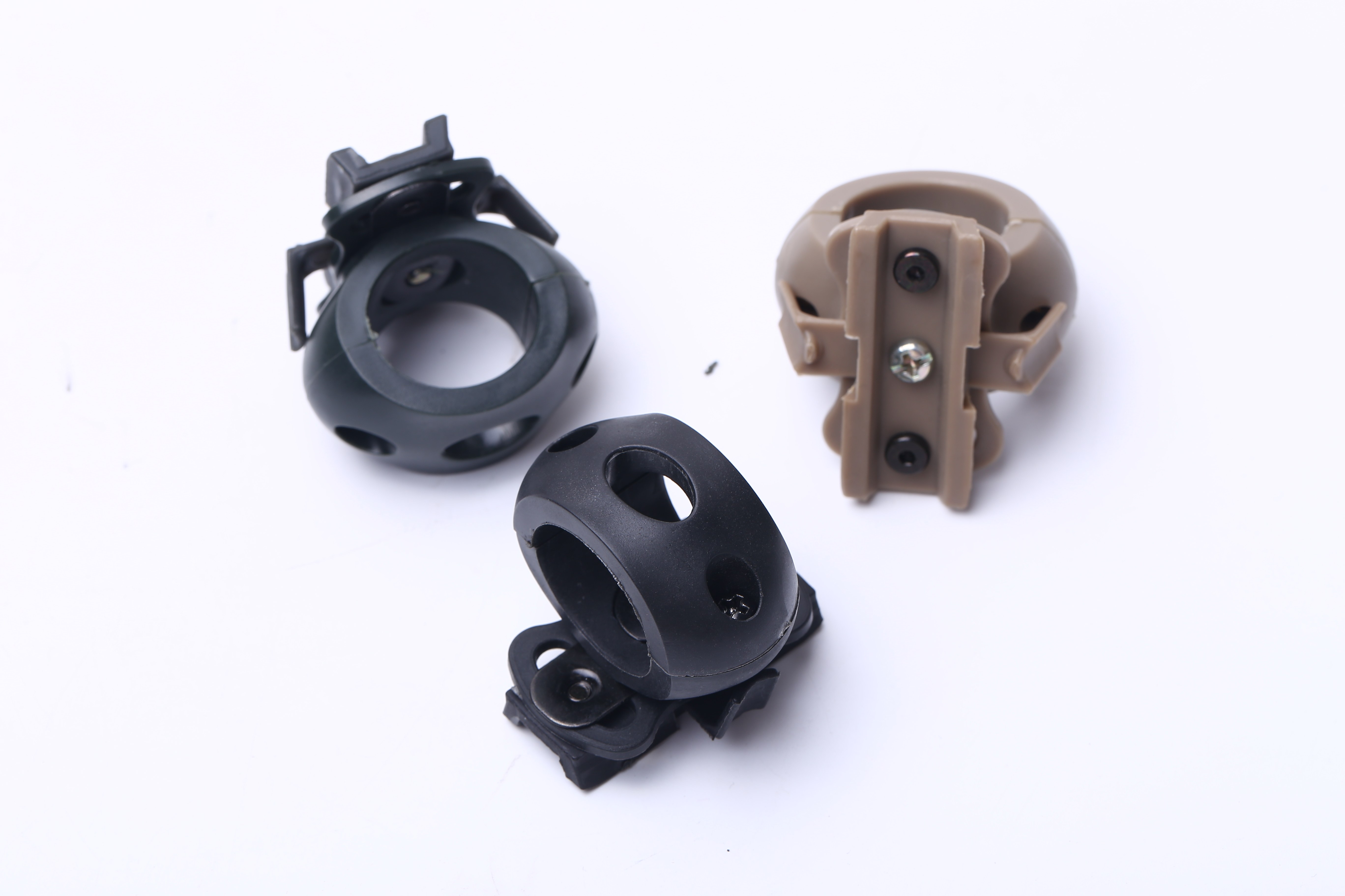 FAST IBH MICH2000战术头盔骑行配件 导轨电筒夹 战术手电支架 - 图0