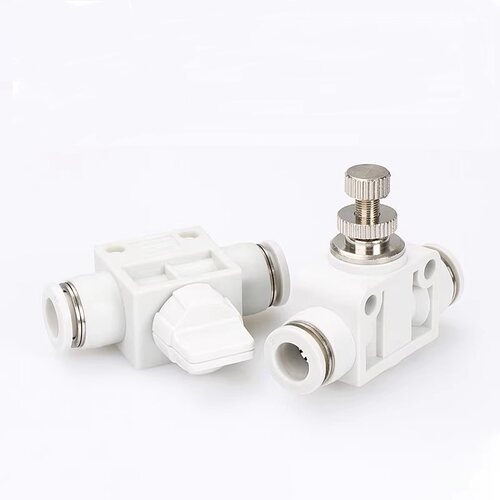 PSA LSA ASA气管快接调速阀 SA-4 6 8 10 12 14 16管道限流节流阀 - 图2
